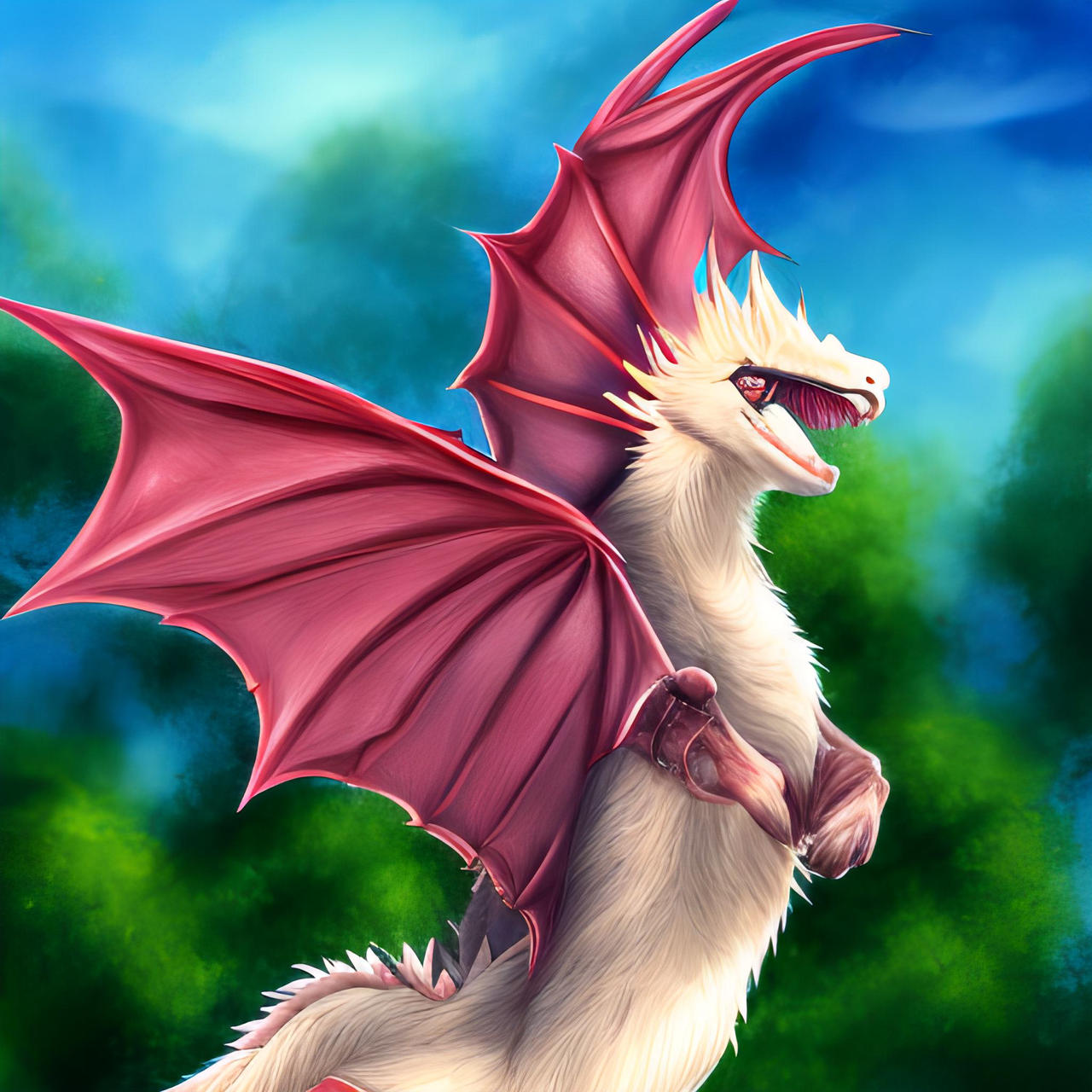 Furry dragon! by Foxyletta on DeviantArt