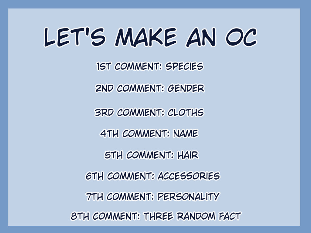 Let's make an Oc by DawnCatScribbles on DeviantArt