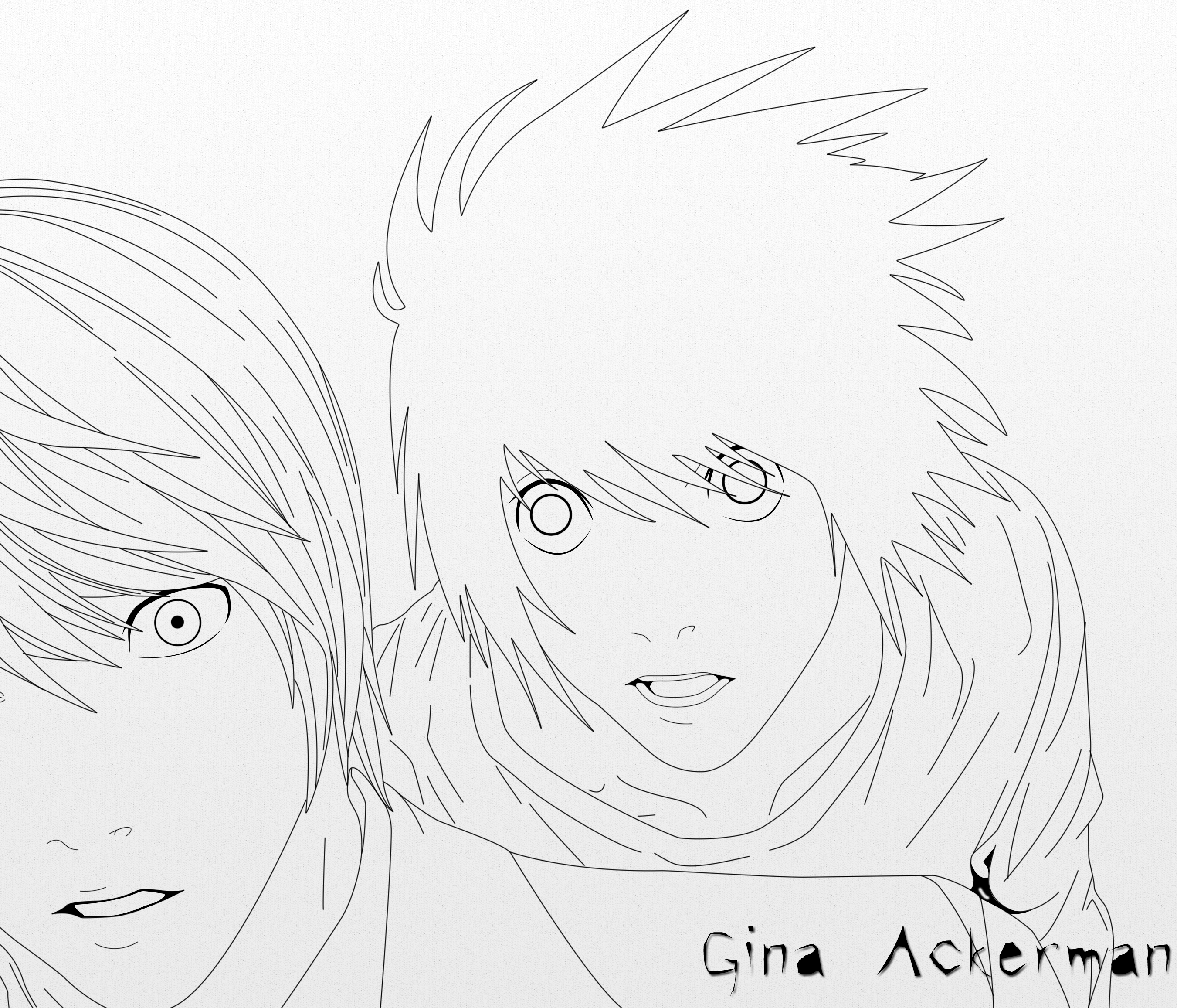 I M L Death Note Lineart By Ginaackerman On Deviantart I M L Death Note Lineart By Ginaackerman On Deviantart