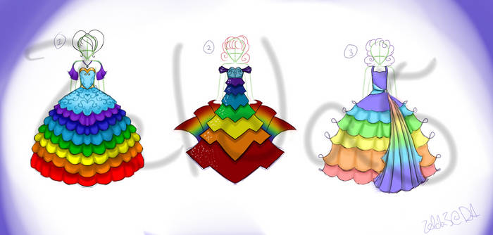 Dress Adoptables: Rainbow Line (open!)