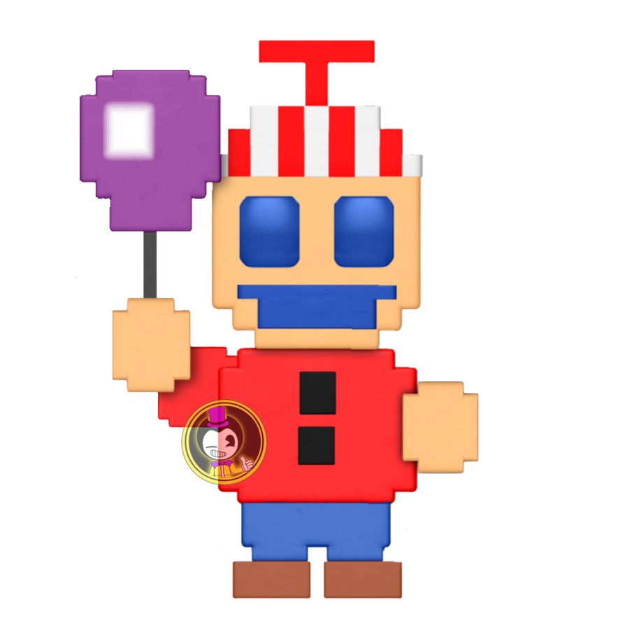 Eight bit balloon boy fnaf 3 minigame pixel art