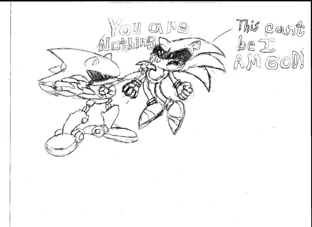Metal Sonic Vs Sonic Exe by DarklordAxel35 on DeviantArt