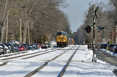 Southbound Trailer Train thru Ashland Va