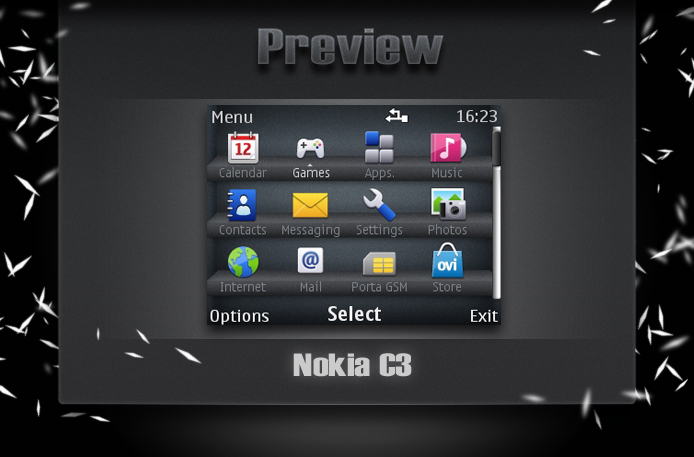 Shelves on Nokia C3