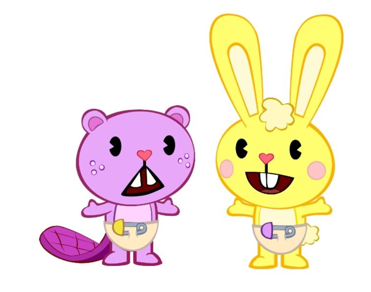 HTF Baby Toothy and Baby Cuddles by Martaynoa on DeviantArt