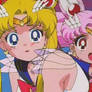 Sailor Moon and Sailor Chibi Moon Shocks