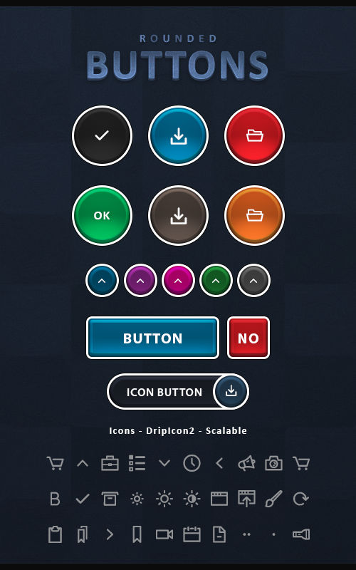 Rounded Buttons by ZafireDesigns on DeviantArt