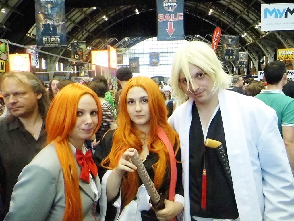 Captain Urahara, Orihime and lieutenant Rangiku by Acey-kakarot-michael ...