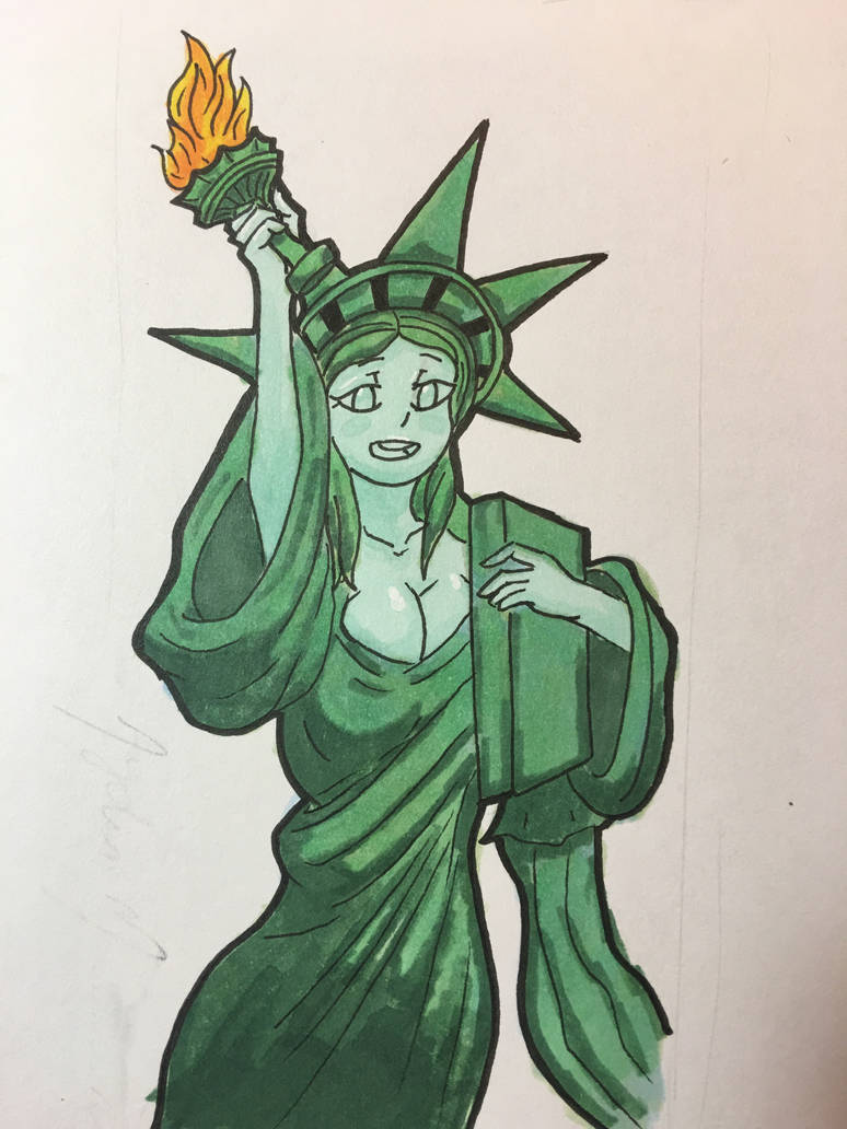 Liberty Deviantart Statue of Liberty by aydinmanzart on DeviantArt