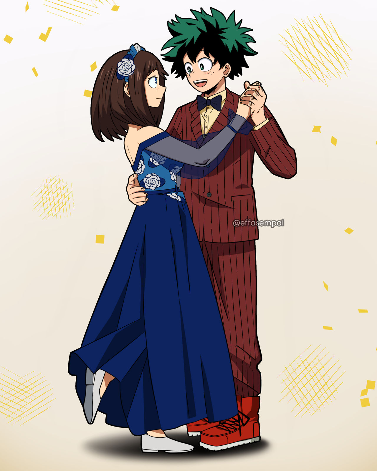 BNHA OC | Hinami Kiyomizu and Deku by effasempai on DeviantArt