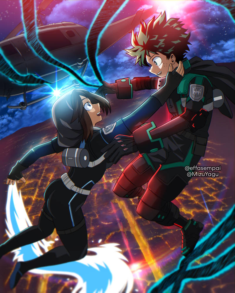 BNHA OC x Izuku Midori Deku World Heroes' Mission by effasempai on ...