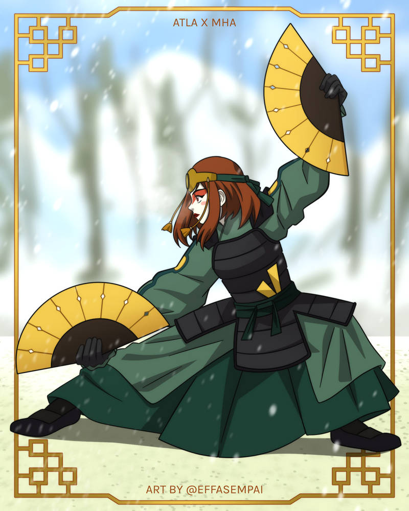 MHA x ATLA | Ochaco Uraraka as Kyoshi Warrior by effasempai on DeviantArt