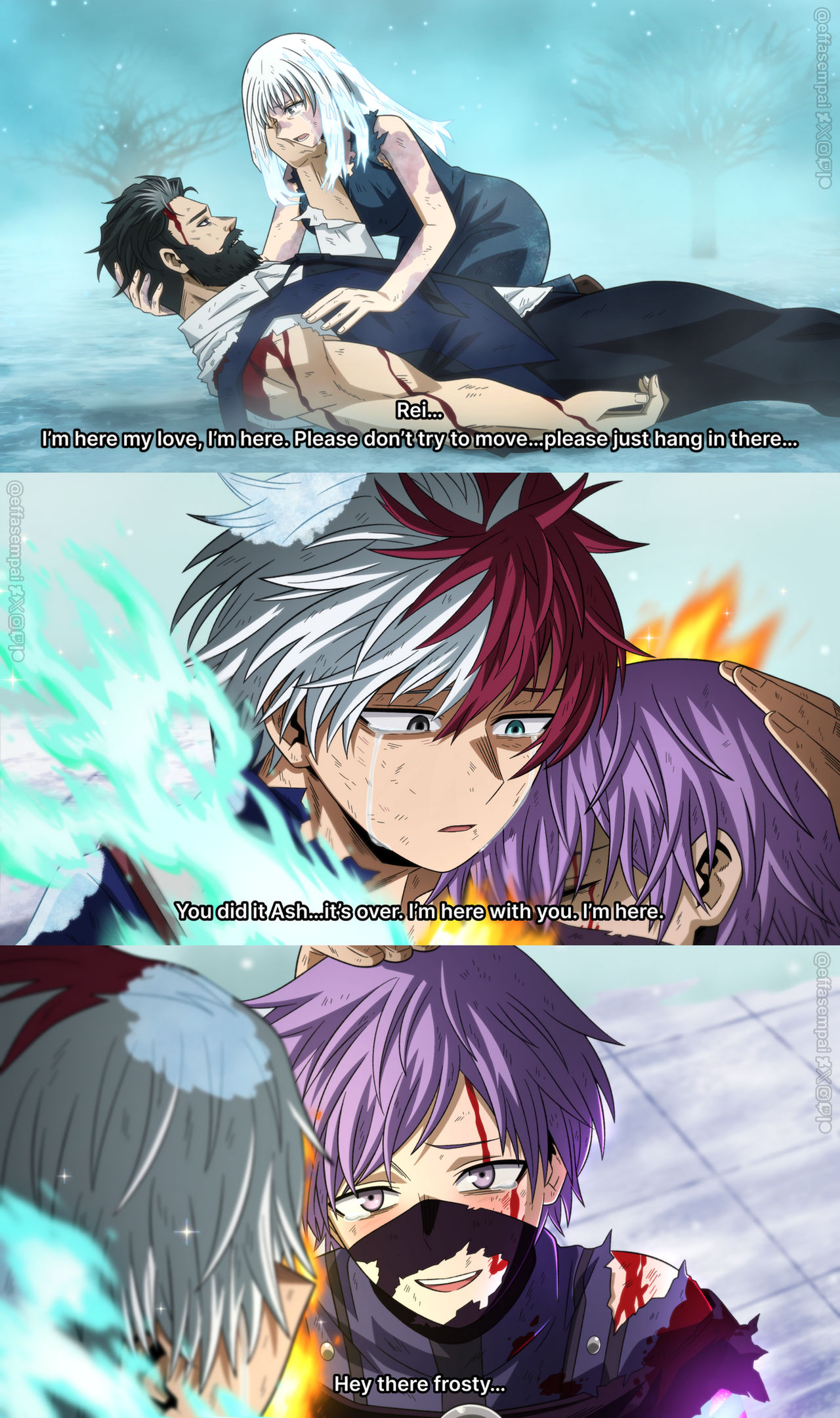 MHA BNHA OC x Shoto Todoroki, Rei Todoroki comic by effasempai on ...