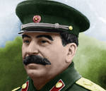 Colourised Joseph Stalin