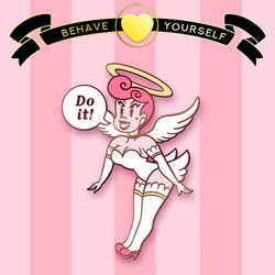Behave Yourself: Audacious Angel Pin Design