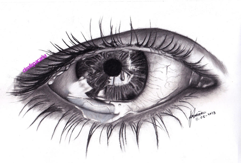 A Sad Eye (scanned version) by cLoELaLi11 on DeviantArt