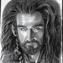 Thorin Oakenshield charcoal drawing