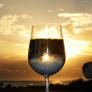 sunset in a glass