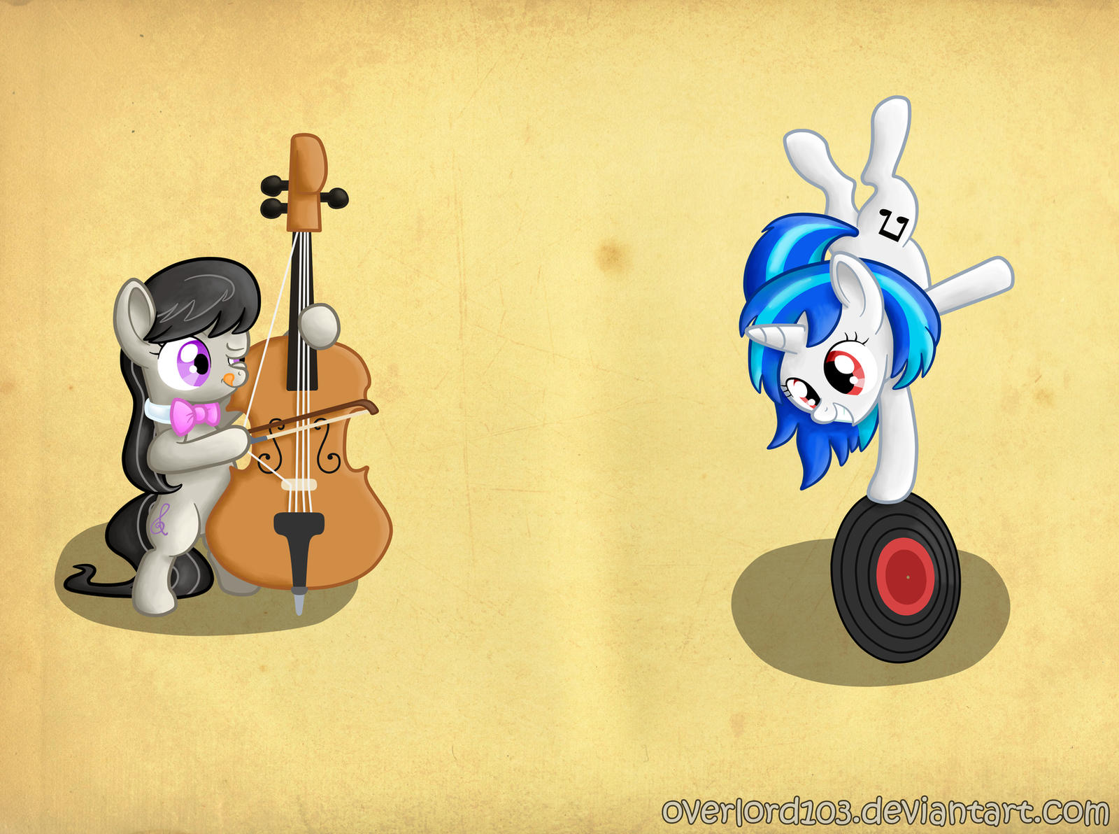 Octavia and Vinyl Scratch