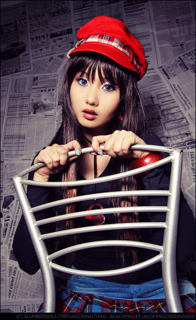 Newspaper Girl III by BlackMageAlodia