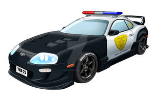 Toyota Supra police cruiser