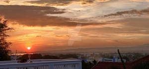 Sunset overview of Taal
