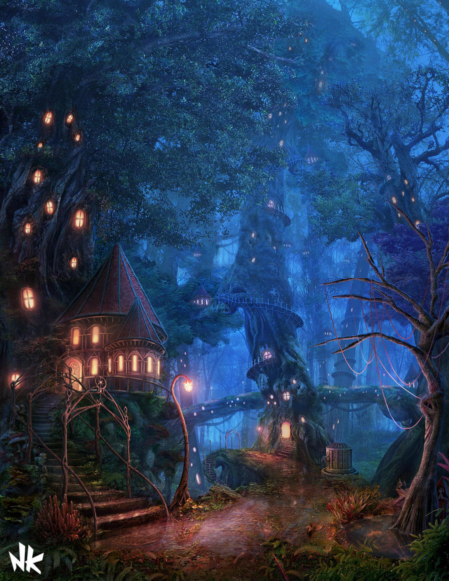 Tree House Forest By Namkoart On Deviantart Tree House Forest By Namkoart On Deviantart