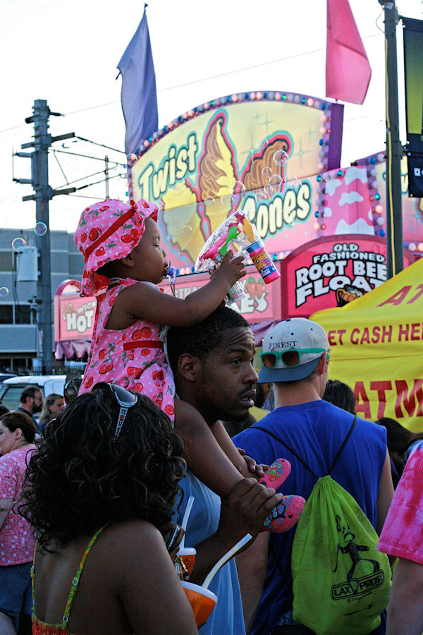 the girl with the bubble gun