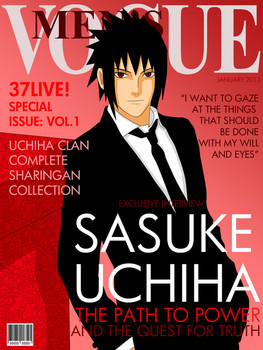 Fashion Magazine Cover: Sasuke Version