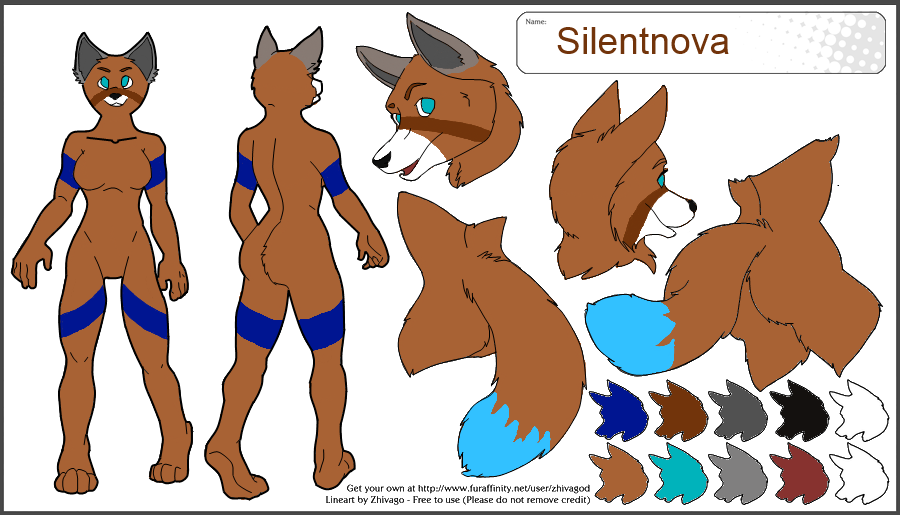 Silentnova gender bend referance sheet