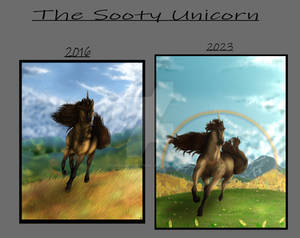 Comparison of the sooty unicorn redraw