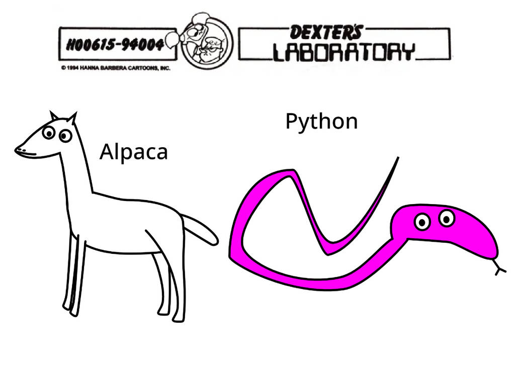 DL Model Coloring Sheets: Alpaca And Python by zippyzoomy5 on DeviantArt