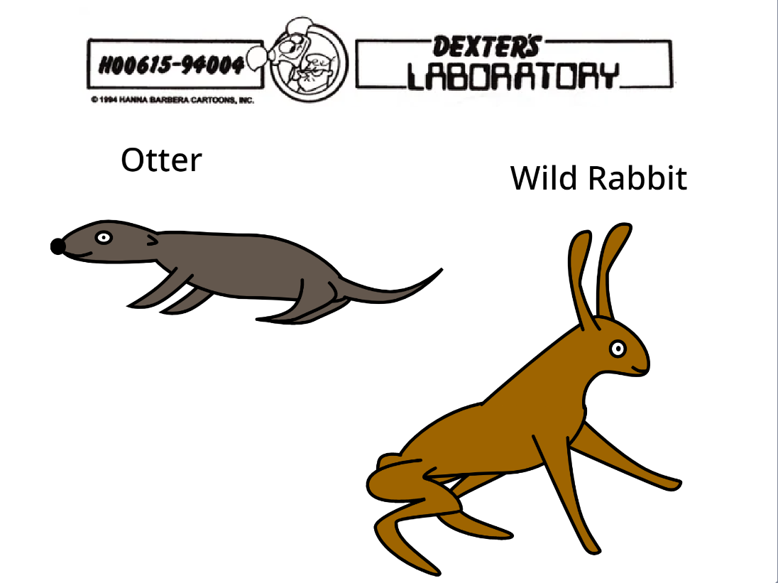 Otter Color Rabbit DL Model Coloring Sheets: Otter And Wild Rabbit by zippyzoomy5 on ...