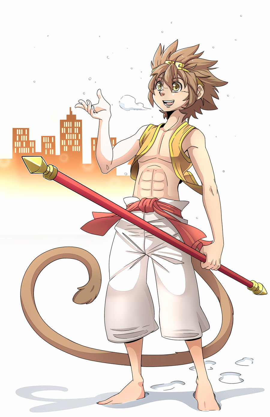 Sun Wukong In The Snow By Laharl234 On Deviantart
