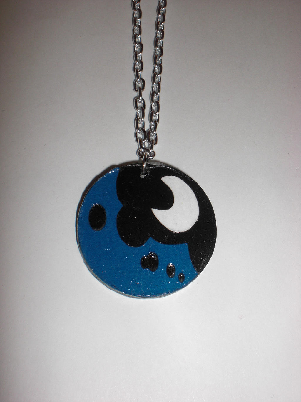 Princess Luna Cutie Mark Paper Pendant