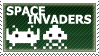 Space Invaders Stamp