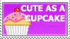 Cute As A Cupcake Stamp by codybishop