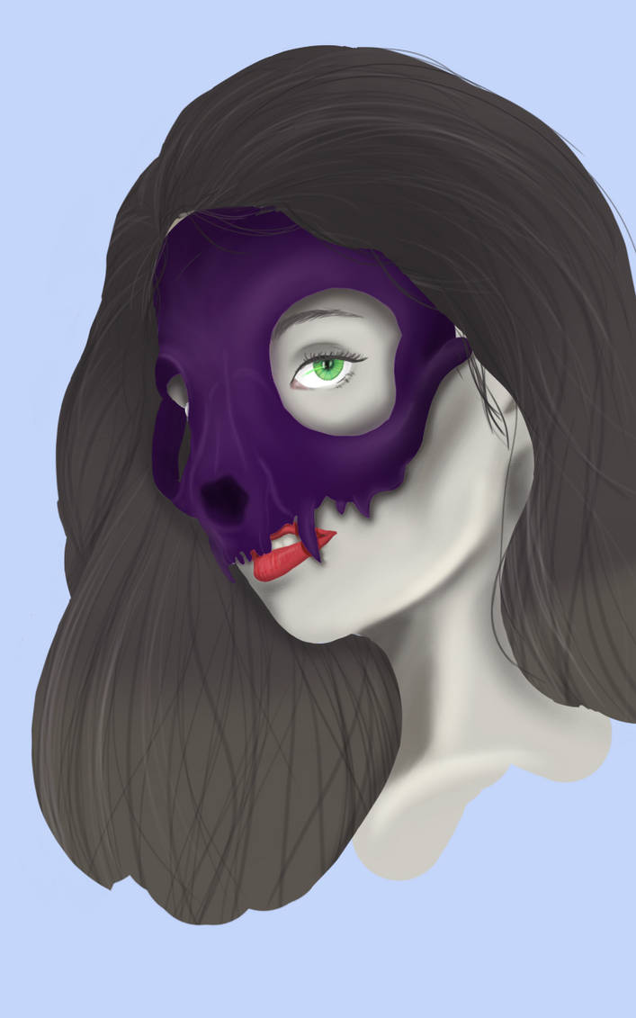 Purple Skull Mask tattoo By OlichanArts On DeviantArt purple-skull-mask-tattoo-by-olichanarts-on-deviantart