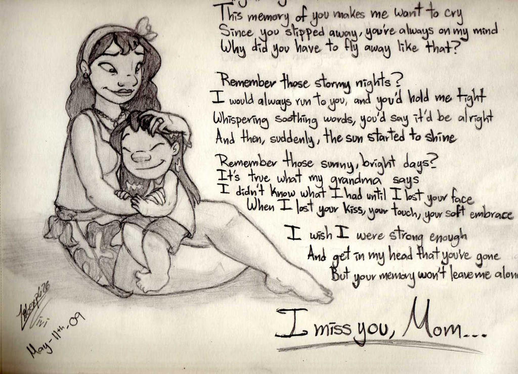 I Miss You Mom By Liloexp626 On Deviantart I Miss You Mom By Liloexp626 On Deviantart