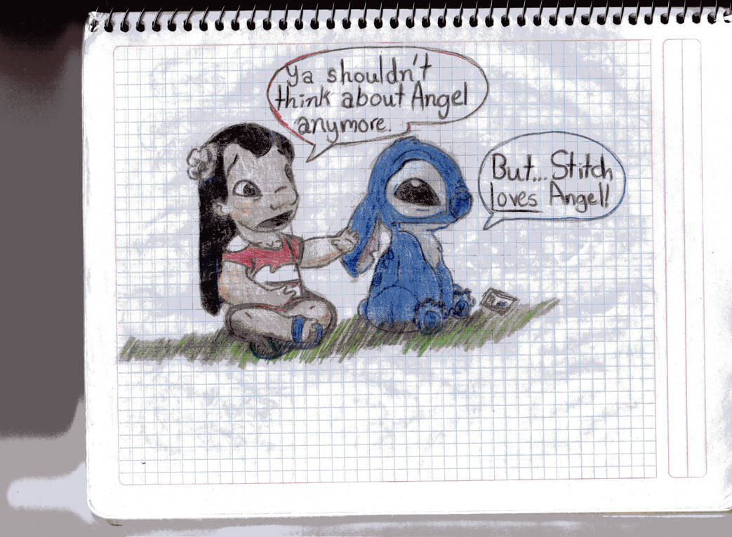 How to Draw Angel  Lilo & Stitch - Cute drawings 