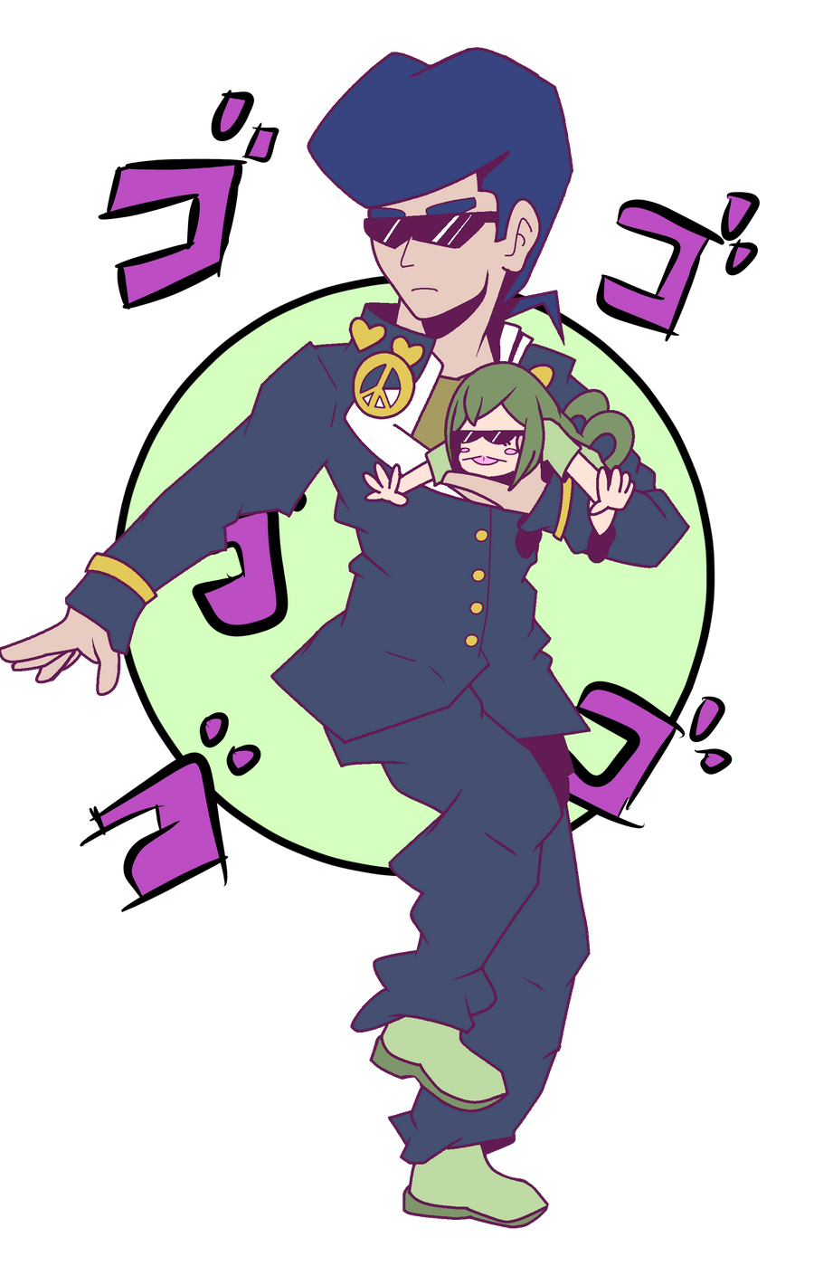 Josuke and Tsu Colors by blabladouble on DeviantArt