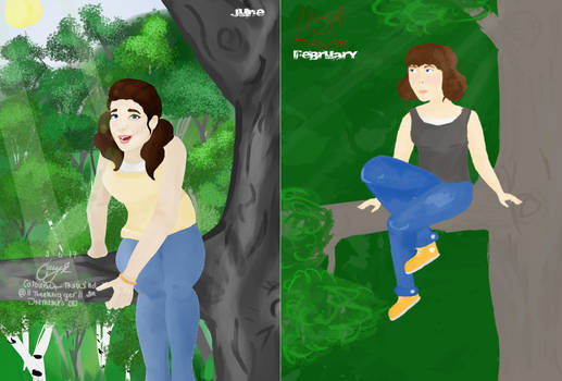 DIFFERENCE - REDRAWING 4 MONTH OLD PICTURE