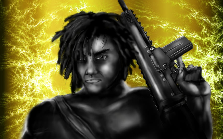 Rasta dude with rifle by Nitru on DeviantArt