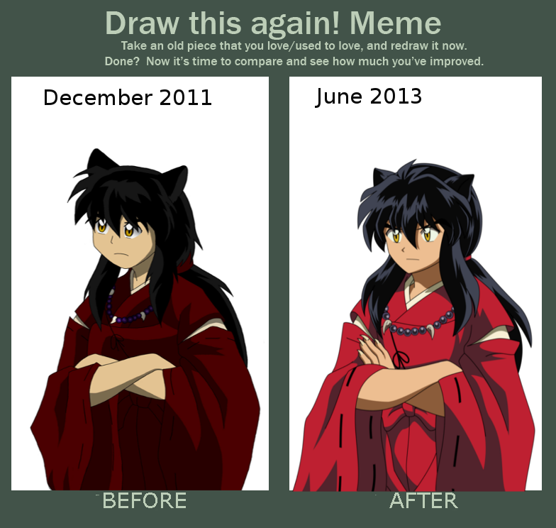 Meme Inuyasha - Ảnh chế ngồi trên cây siêu hài bựa 4 Black Hair'd Inuyasha Meme by Inumaru101 on DeviantArt