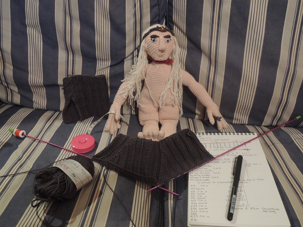 Amigurumi Thranduil WIP.10: skirt