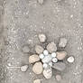 Pebble flowers- Landart