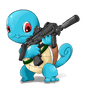 Squirtle with MP7