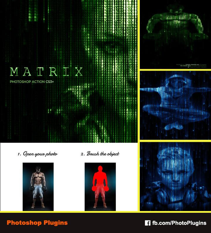 Matrix Code CS3+ Photoshop Action by GraphixRiver on DeviantArt