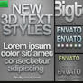 New 3D Text Styles