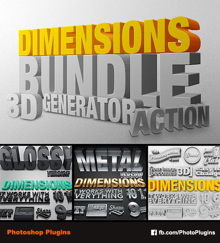 Bundle - Dimensions - 3D Generator Action by GraphixRiver on DeviantArt
